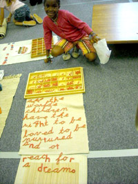 Kindergarten student at MSP